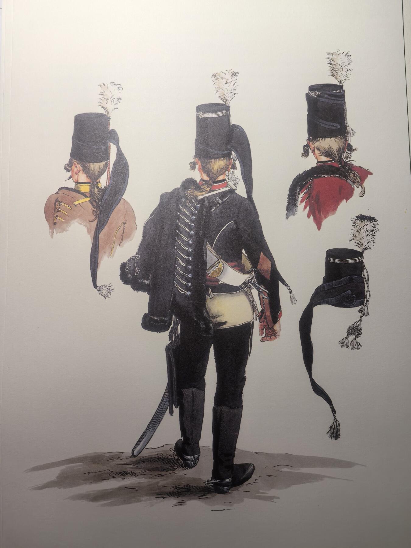 盛世勋华——号角文化勋章邮票专场拍卖第314期 大尺寸手绘图卡 普鲁士王国第5骠骑兵团士兵 大A4尺寸 翻印自1851年出版《腓特烈大帝的军队》一书