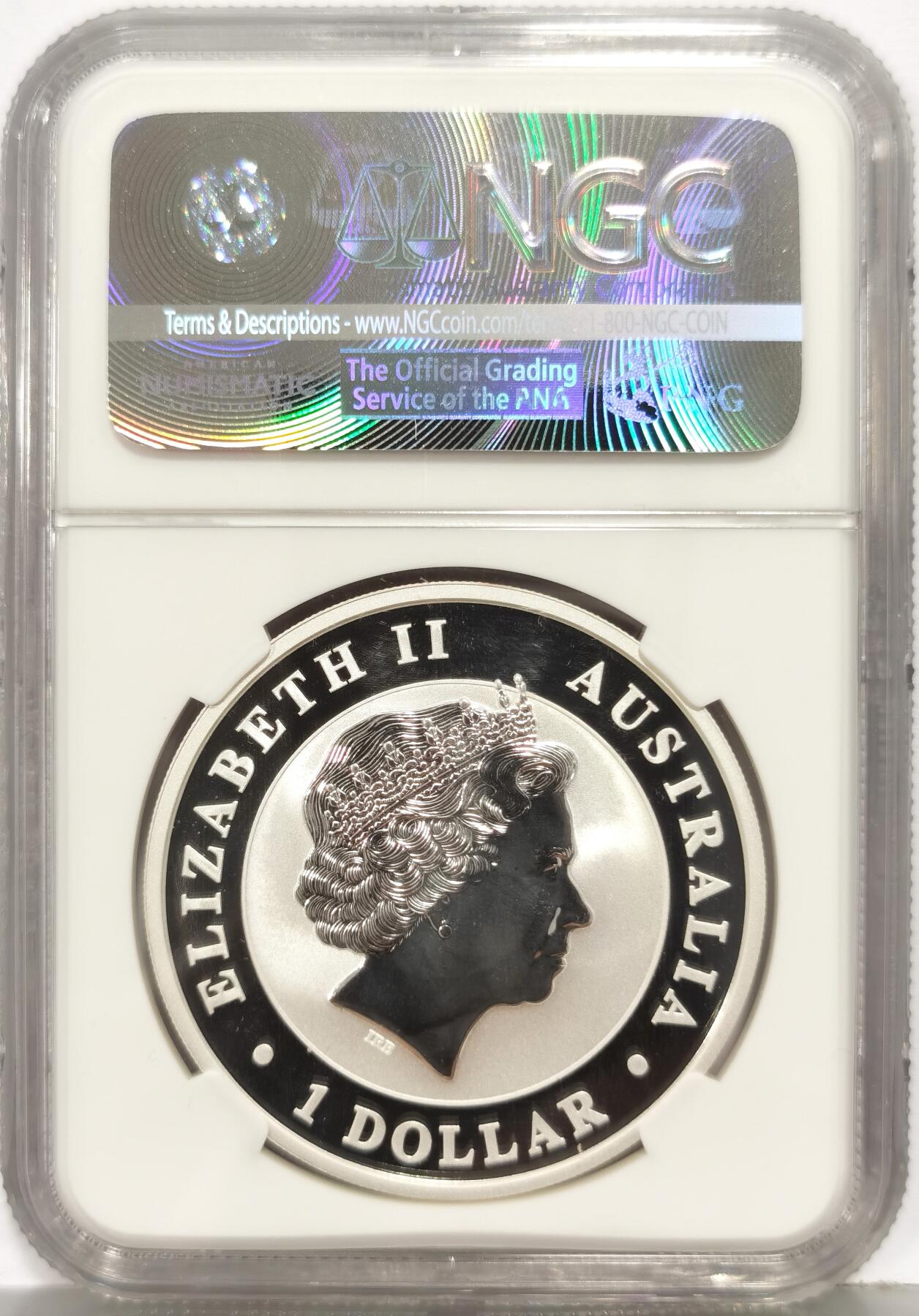 博洋堂世界钱币拍卖第168期（全场包邮） NGC MS70 满分2016年澳大利亚考拉银币，P版精制，镜面浮雕