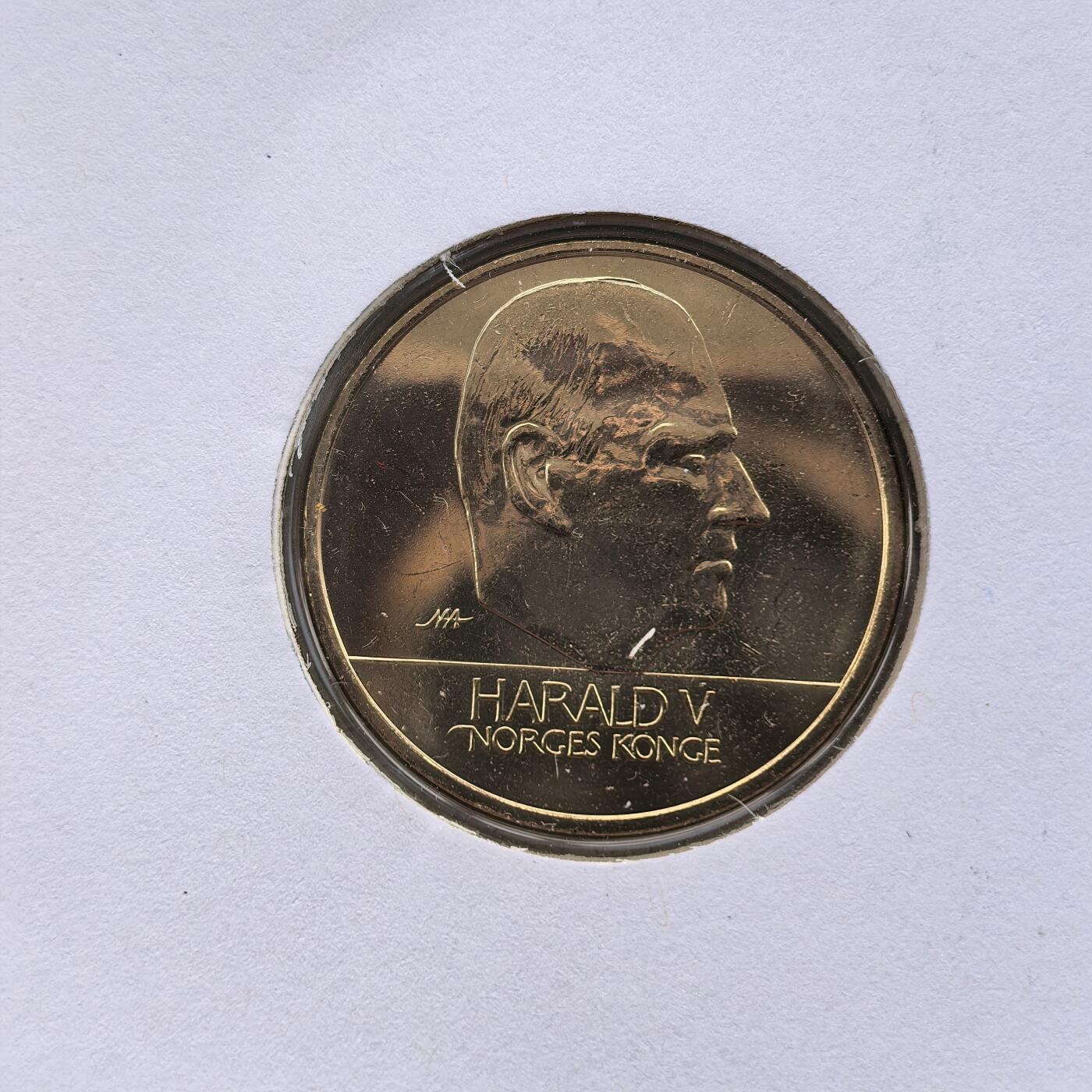 道一币馆币章第一百七十四场 邮币封 挪威2003年维京古船20克朗铜币