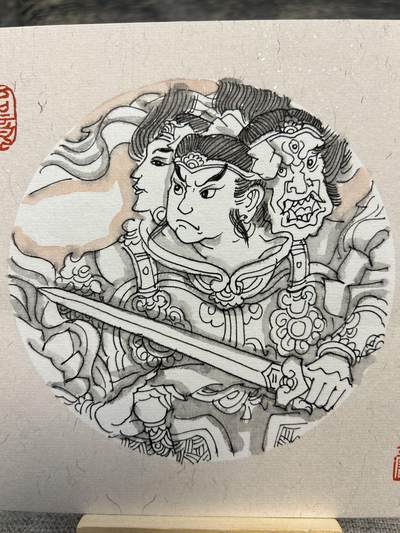 喜灰玩卡拍卖第八期，接拍品0佣金，欢迎送拍，释放现金流，让自己有资金可以购买更多喜欢的卡牌，让别的卡友能淘到更多心仪的卡牌 【手绘】 赵洛严老师手绘 哪吒