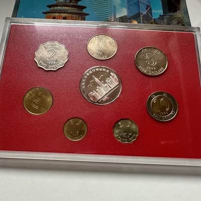 🌹外币初藏🌹🐯2026年第41场   每周二四六晚8️⃣点 世界钱币 香港回归紫荆花套币 a