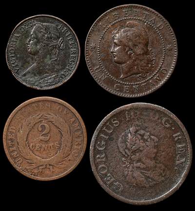 修遠堂世界钱币第111期 - 世界旧钱币一组