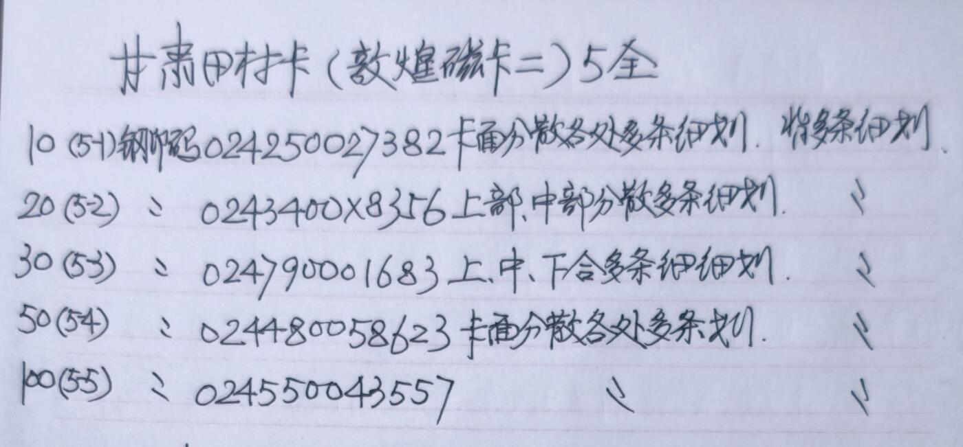 公藏第63期裸卡拍卖