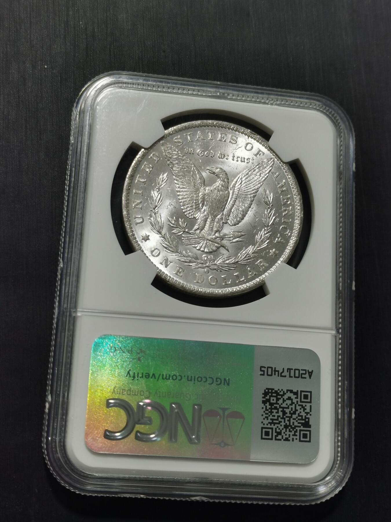 天下钱庄专场欢迎参拍 NGC MS62 1883美国摩根一美元银币