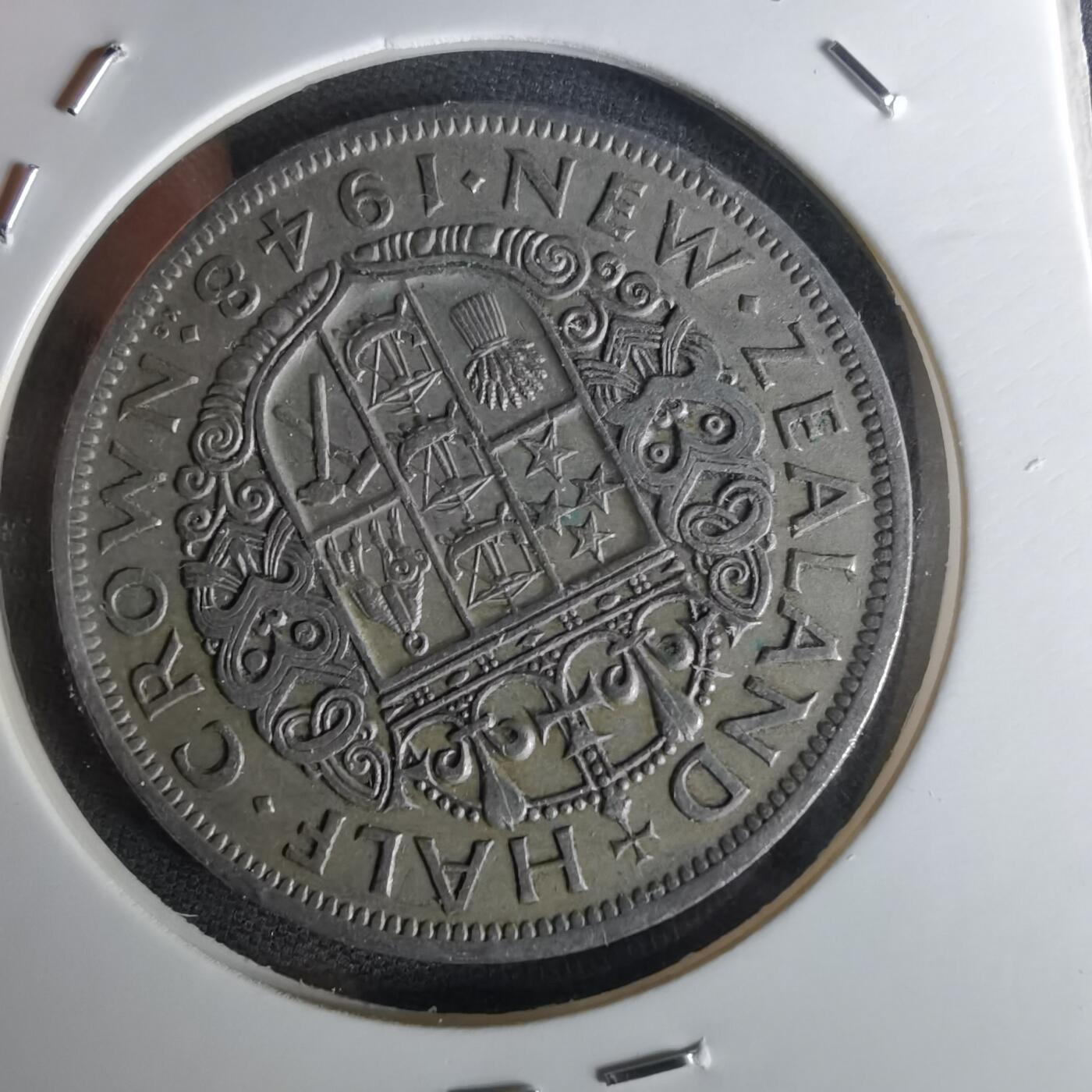 沼泽如烟--第1052场 新西兰1948年半克朗