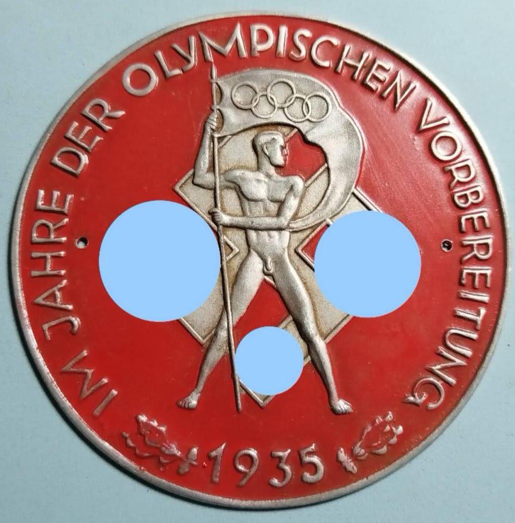 盛世勋华——号角文化勋章邮票专场拍卖第314期 德国（1939）1935年奥运会筹备工作纪念章 大尺寸 极为少见
