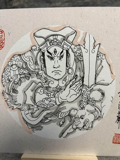 喜灰玩卡拍卖第八期，接拍品0佣金，欢迎送拍，释放现金流，让自己有资金可以购买更多喜欢的卡牌，让别的卡友能淘到更多心仪的卡牌 【手绘】 赵洛严老师手绘 二郎神