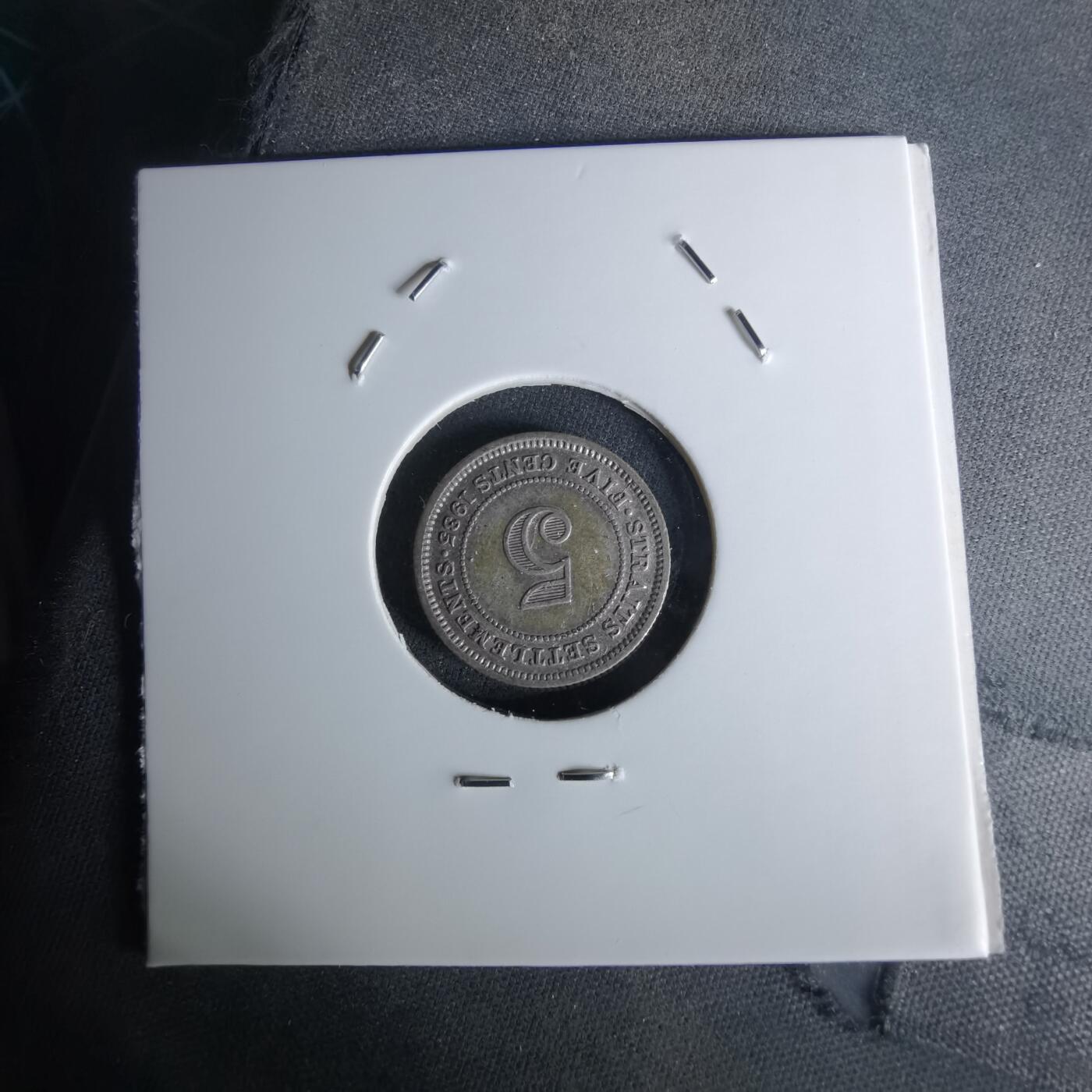 沼泽如烟--第1052场 英属海峡1935年五分银币