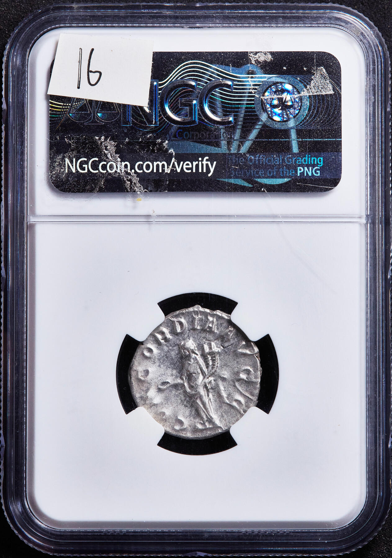 【俄甄集藏】满园春色-2026年(051)04-22星期三 晚 19:30 全场包邮 古罗马帝国公元251-252年沃鲁西安努斯公帝时期双第纳尔谐女神银币，NGC MS(Str 4/5, Sur 4/5)，,罗马造币厂打制，正面沃鲁西安努斯芒冠胸像，币文为“最高统帅，凯撒·沃鲁西安努斯·奥古斯都“；背面和谐女神手持祭盘和丰饶角，币文为“奥古斯都们的和谐”，少见MS美品，原光品相