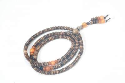 上海都达杂项专场102【全场包邮】  天然绿檀木多圈片珠手串63-317