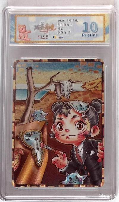 喜灰玩卡拍卖第八期，接拍品0佣金，欢迎送拍，释放现金流，让自己有资金可以购买更多喜欢的卡牌，让别的卡友能淘到更多心仪的卡牌 卡萃文化 路蓝奇境 粗闪折光卡 钟表 李尊奇 绘