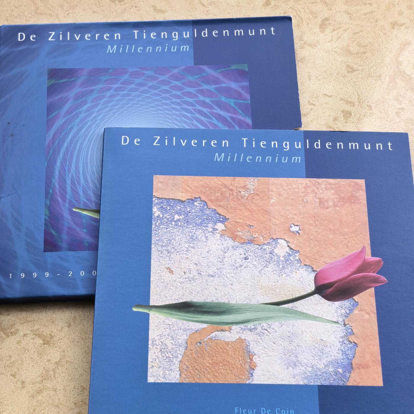 道一币馆币章第一百七十四场 原包装 荷兰1999年跨越千禧年10盾银币