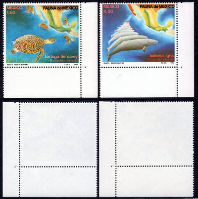 洪涛臻品批发群 精选邮票限时拍卖第1319期  墨西哥1982 海洋动物 角边新全 全品!【2017标价$3美元】