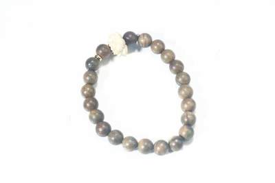 上海都达杂项专场102【全场包邮】  天然绿檀木0.9圆珠手串63-318