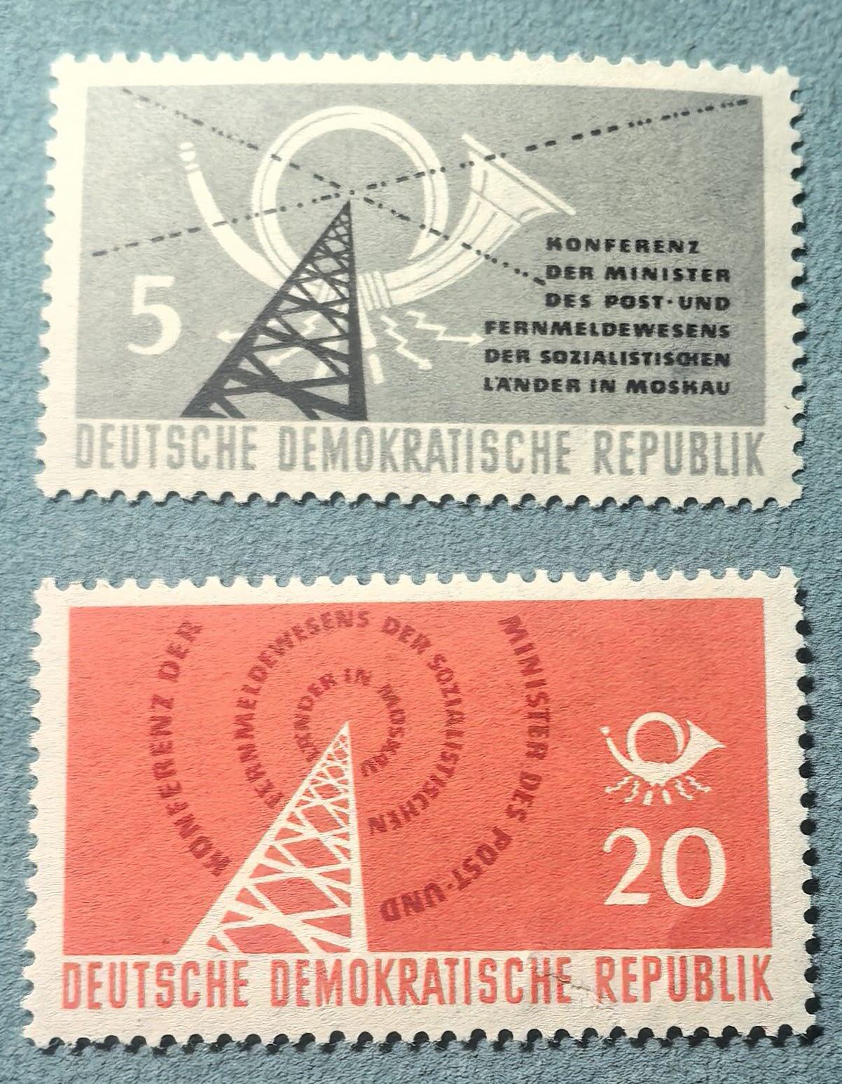 盛世勋华——号角文化勋章邮票专场拍卖第314期 东德邮政1958年发行 2全新票 社会主义国家邮电部长会议