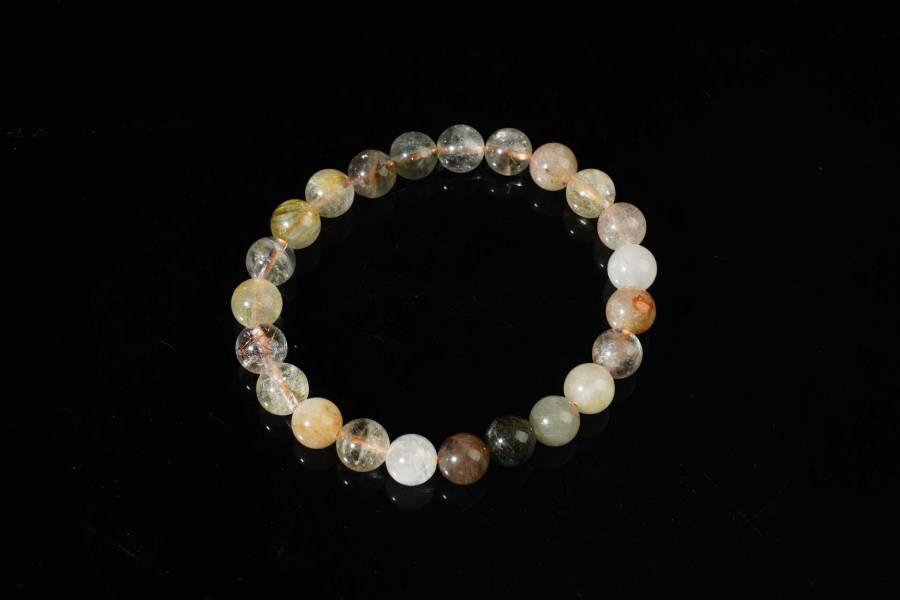 上海都达杂项专场八十一【全场包邮】  彩兔毛水晶手串65-171