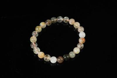 上海都达杂项专场102【全场包邮】  彩兔毛水晶手串65-171