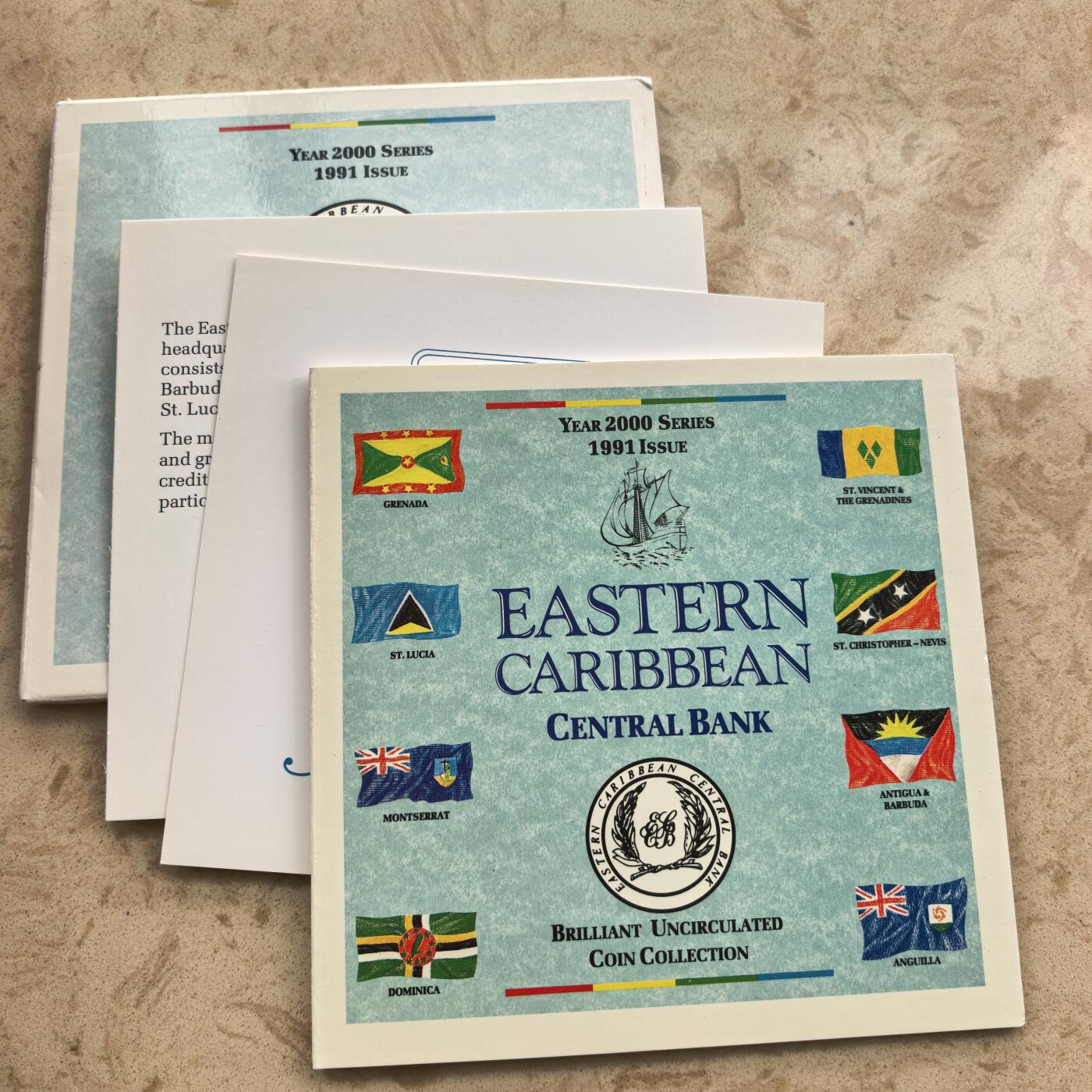 道一币馆币章第一百七十四场 东加勒比地区1991年套币六枚