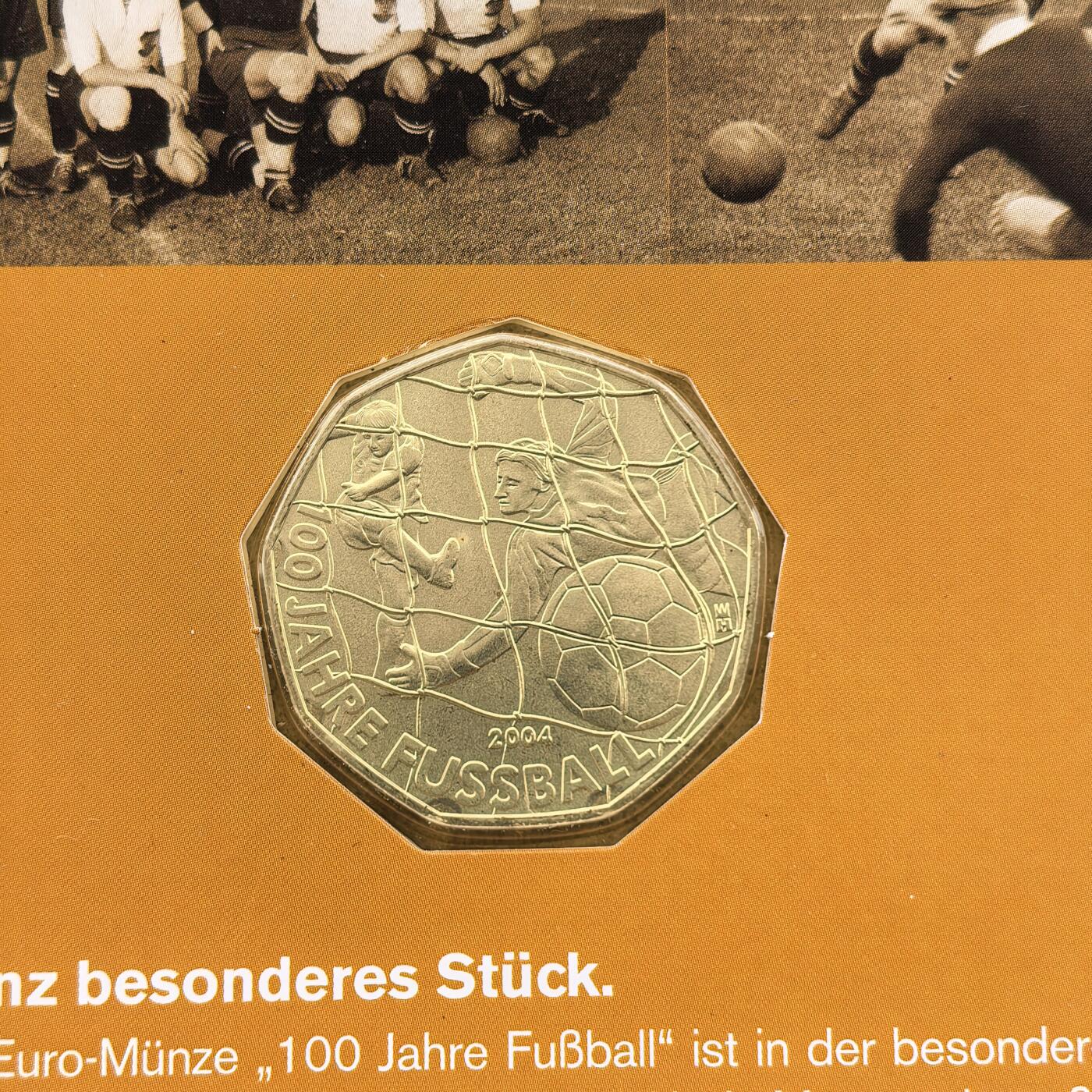 道一币馆币章第一百七十四场 原包装 奥地利2005年足球运动百年5欧元银币