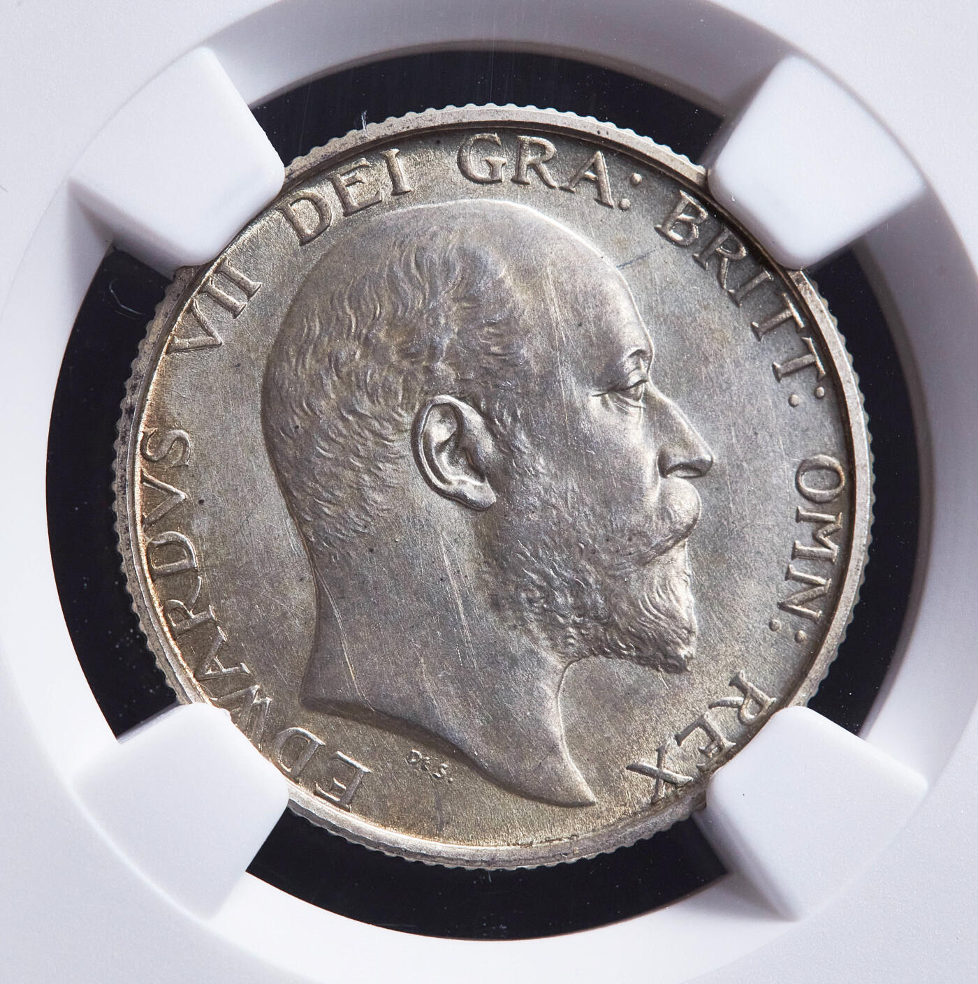 【俄甄集藏】满园春色-2026年(051)04-22星期三 晚 19:30 全场包邮 英国1902年爱德华七世精制1先令银币，NGC PF62 MATTE，黄油彩包浆，磨砂底板