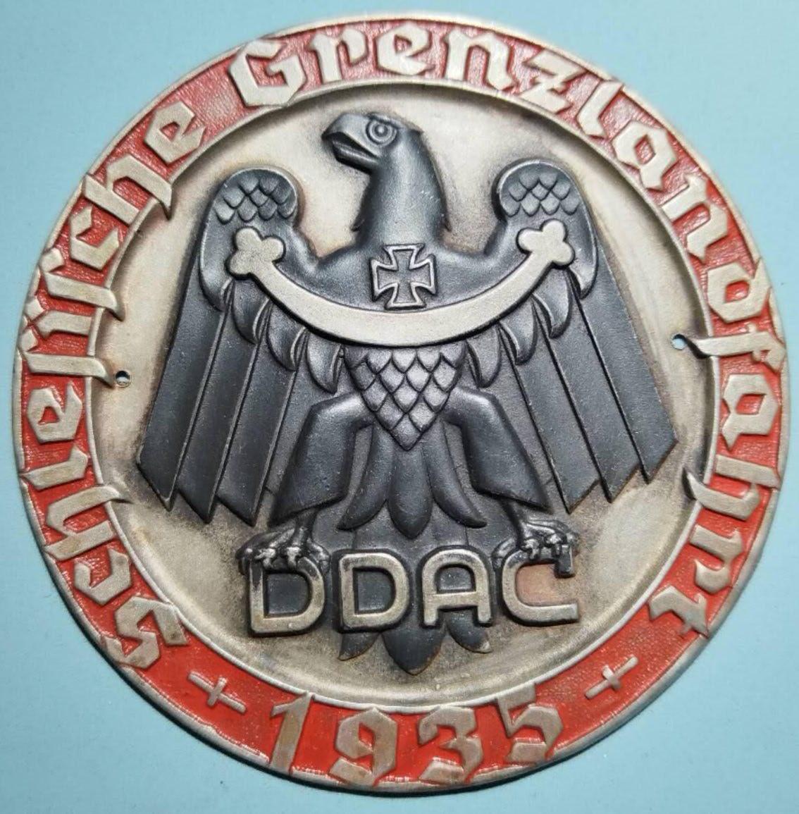 盛世勋华——号角文化勋章邮票专场拍卖第314期 德国（1939）德意志汽车协会（DDAC）1935年西里西亚大区边疆之行纪念章 大尺寸 极为少见
