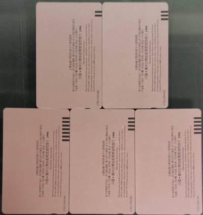 公藏第63期裸卡拍卖 甘肃田村卡（敦煌磁卡之二）5全品相钢印码见描述。