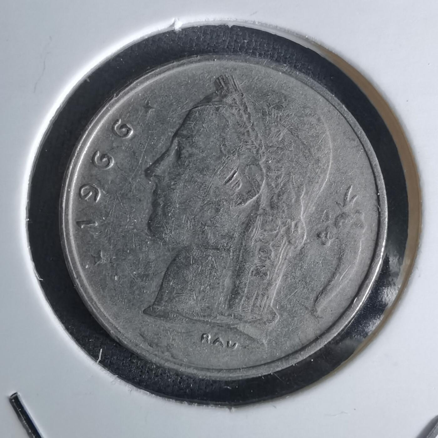 沼泽如烟--第1052场 比利时1966年1法郎