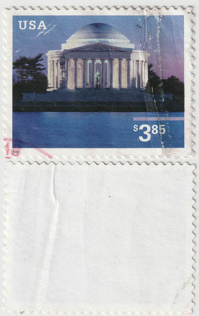 洪涛臻品批发群 精选邮票限时拍卖第1314期  - 美国宫邮票 $3.85美元面值 高面值而且不是常用面值信销票, 收集难度较大