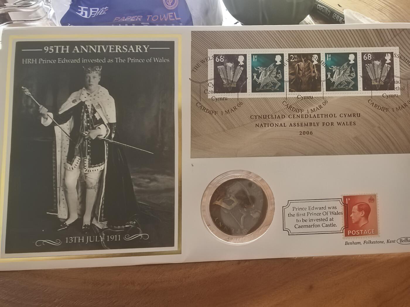 轻松集币无压力 英国乔五1便士本汉姆装帧首日封