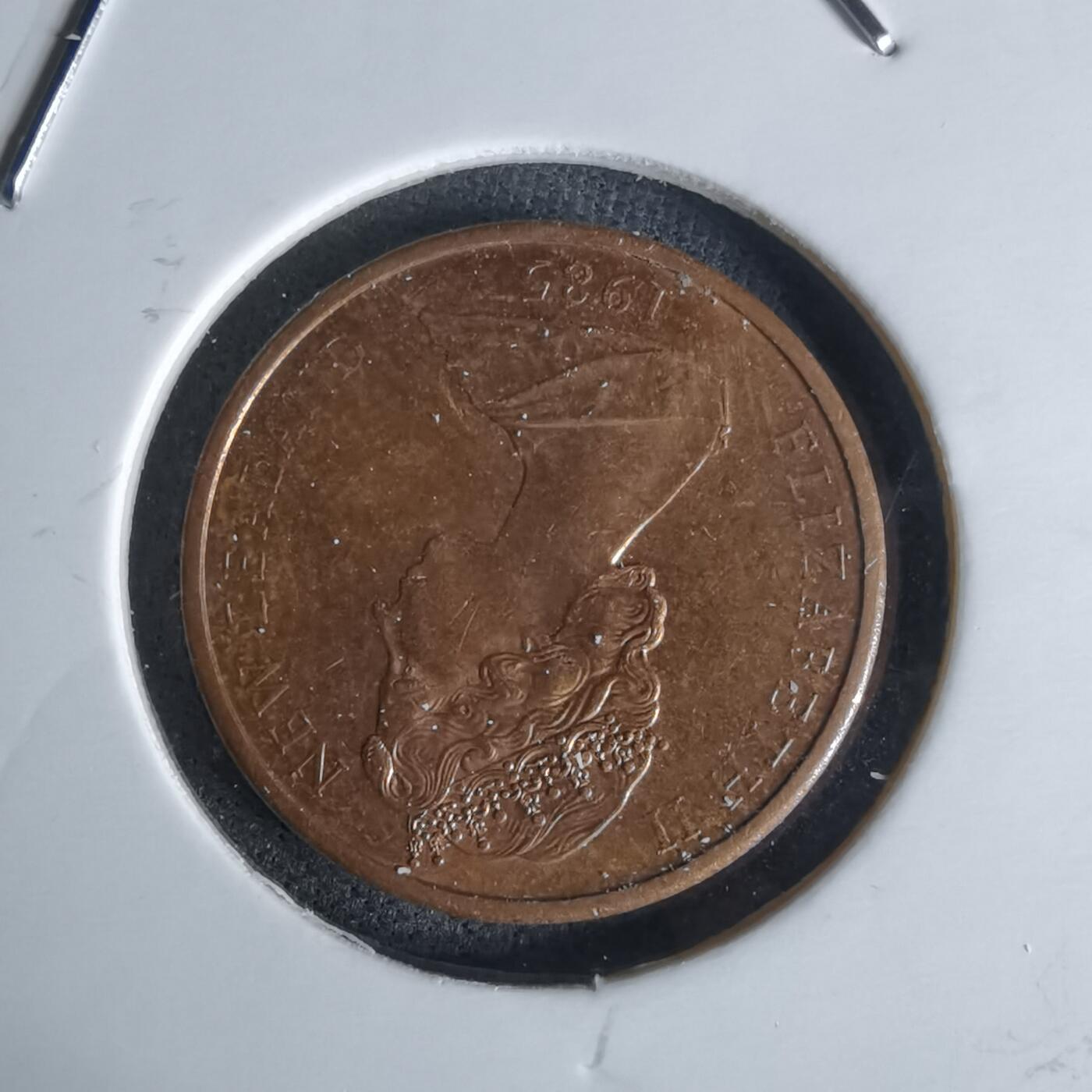 沼泽如烟--第1052场 新西兰1985年一分浅雕版