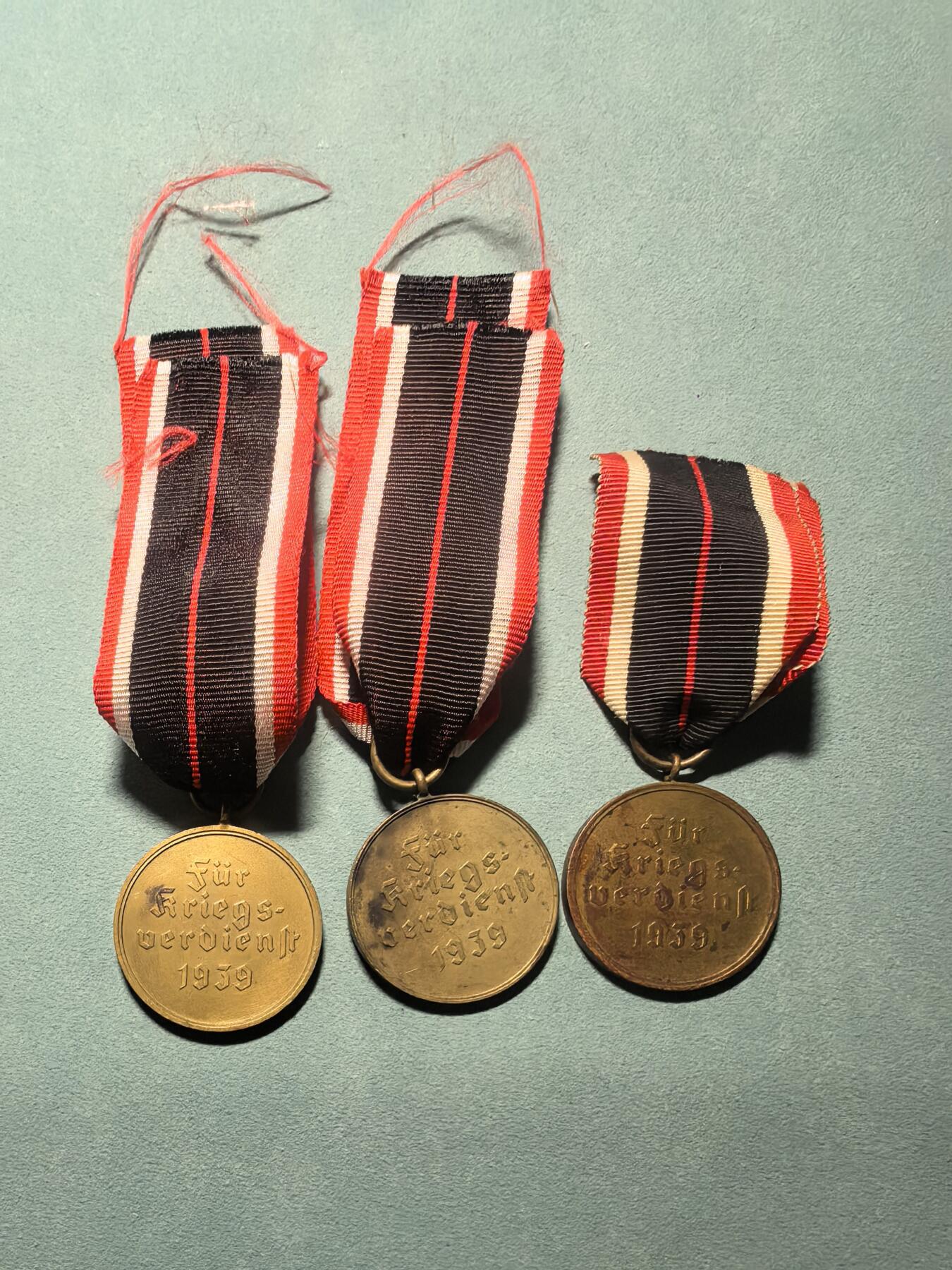 盛世勋华——号角文化勋章邮票专场拍卖第314期 德国（1939）战功十字奖章 铜质 3枚