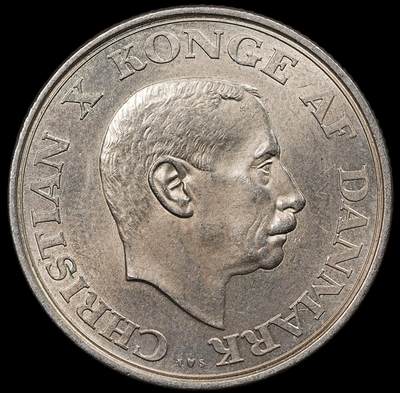 修遠堂世界钱币第111期 - 1937年丹麦国王登基25周年纪念2克朗银币 15g，含银80%