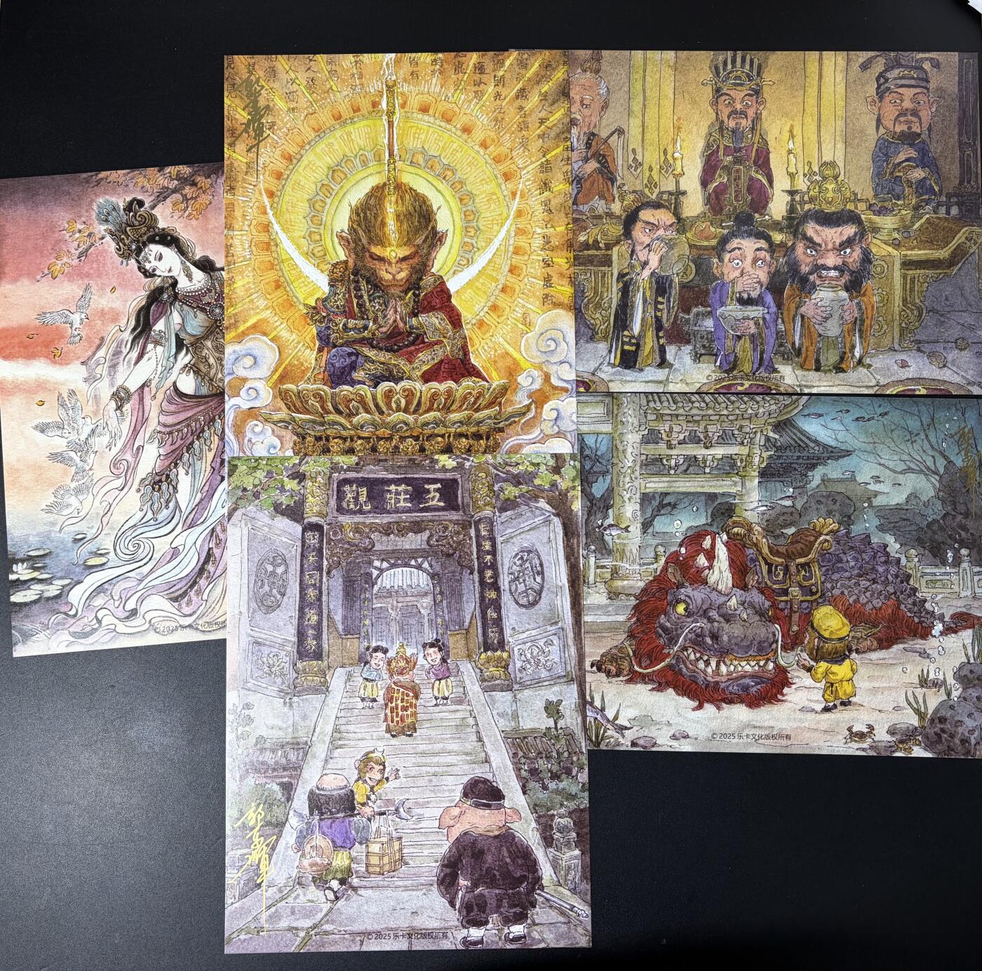 NO.30 好又多金牌大场，每周一站式配齐，方便凑单！（周6晚9点截拍，卖家送拍0抽成！） 【亲签】乐卡文化 西游手记 第二弹 郭京辉亲签 装饰画4张+不二猿女儿国国王 A4装饰画 1套