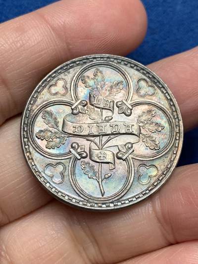 《竞宝斋》第479场 周日，周一 2场连拍 （全场包邮）20级店铺 欢迎送拍 - 法国弗雷兹考古协会银代币 16.6克 33.6mm 丰饶角银标