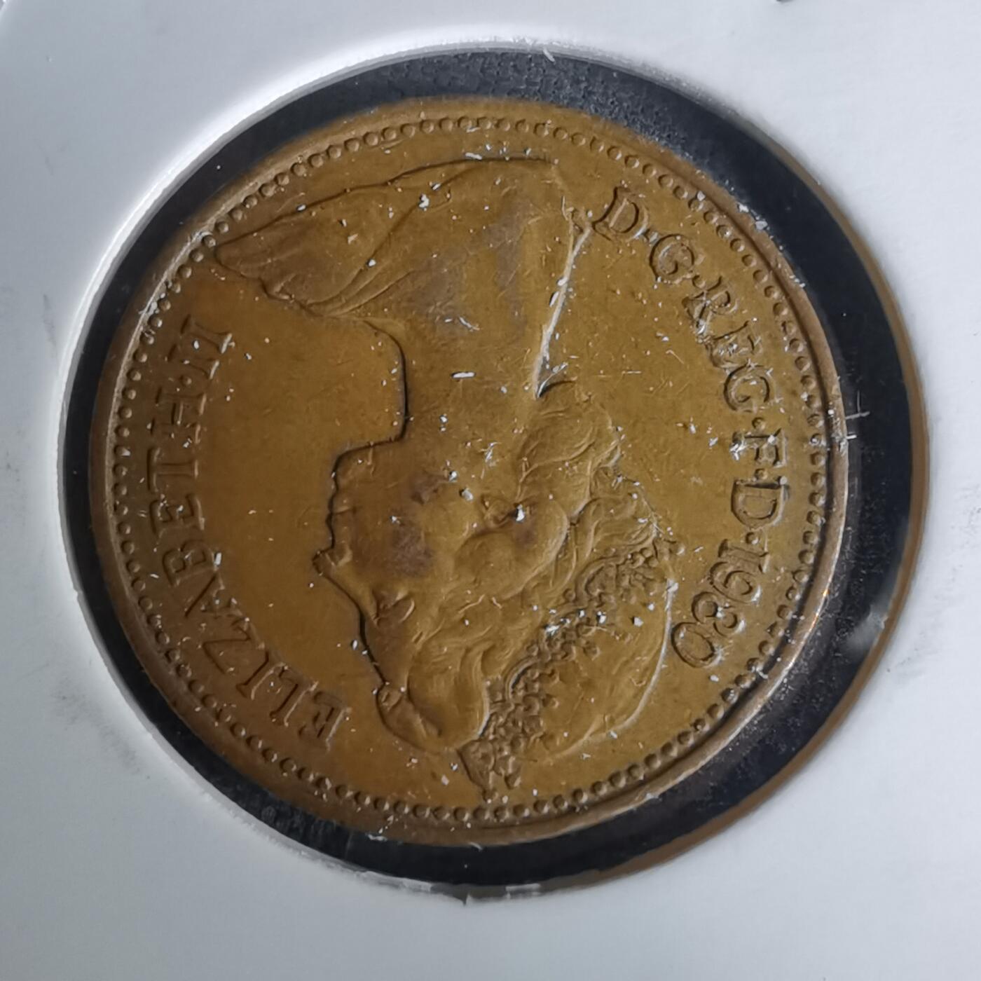 沼泽如烟--第1052场 英国1980年1便士