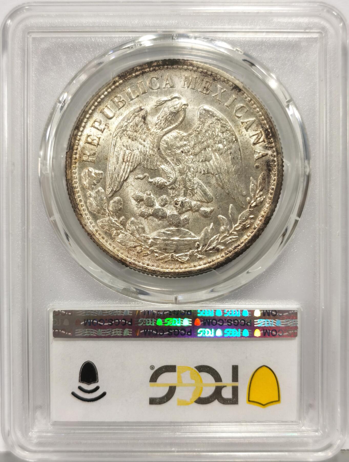 博洋堂世界钱币拍卖第168期（全场包邮） PCGS MS63 墨西哥1898年MO AM版直边鹰洋，后铸版