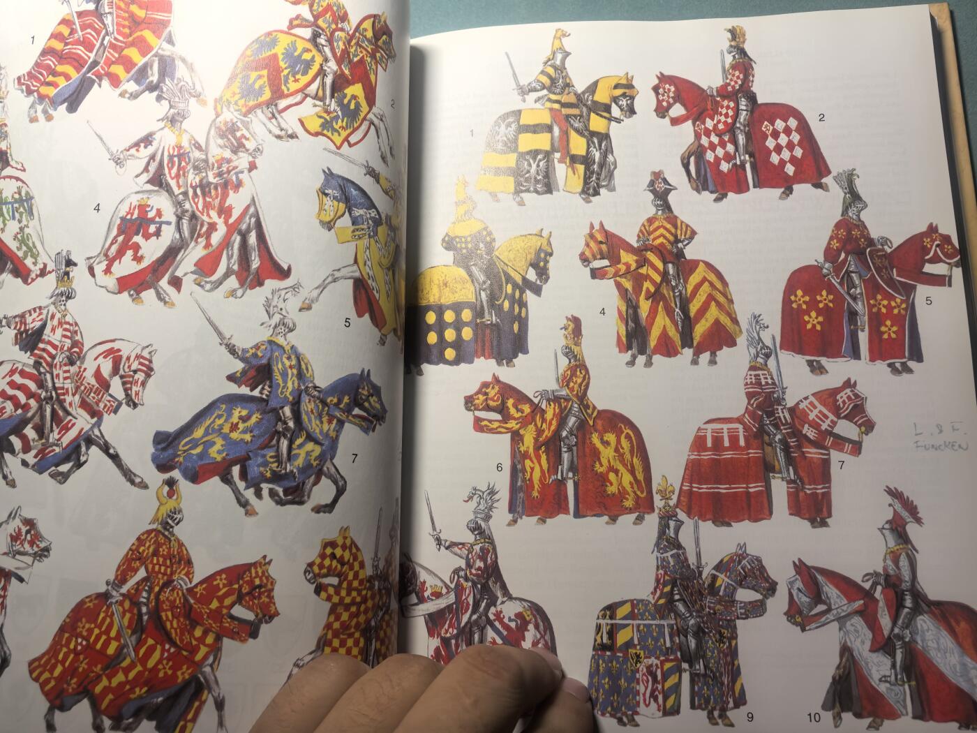 盛世勋华——号角文化勋章邮票专场拍卖第314期 德语军事历史文献 《历史上的武器与盔甲》 经典欧洲中世纪-文艺复兴军事史图鉴 以精准的考据和手绘复原图 详细梳理了从加洛林王朝到文艺复兴时期（8-16世纪）欧洲骑士、佣兵的武器、盔甲、服饰演变，是军事史、盔甲爱好者的经典参考资料 308页