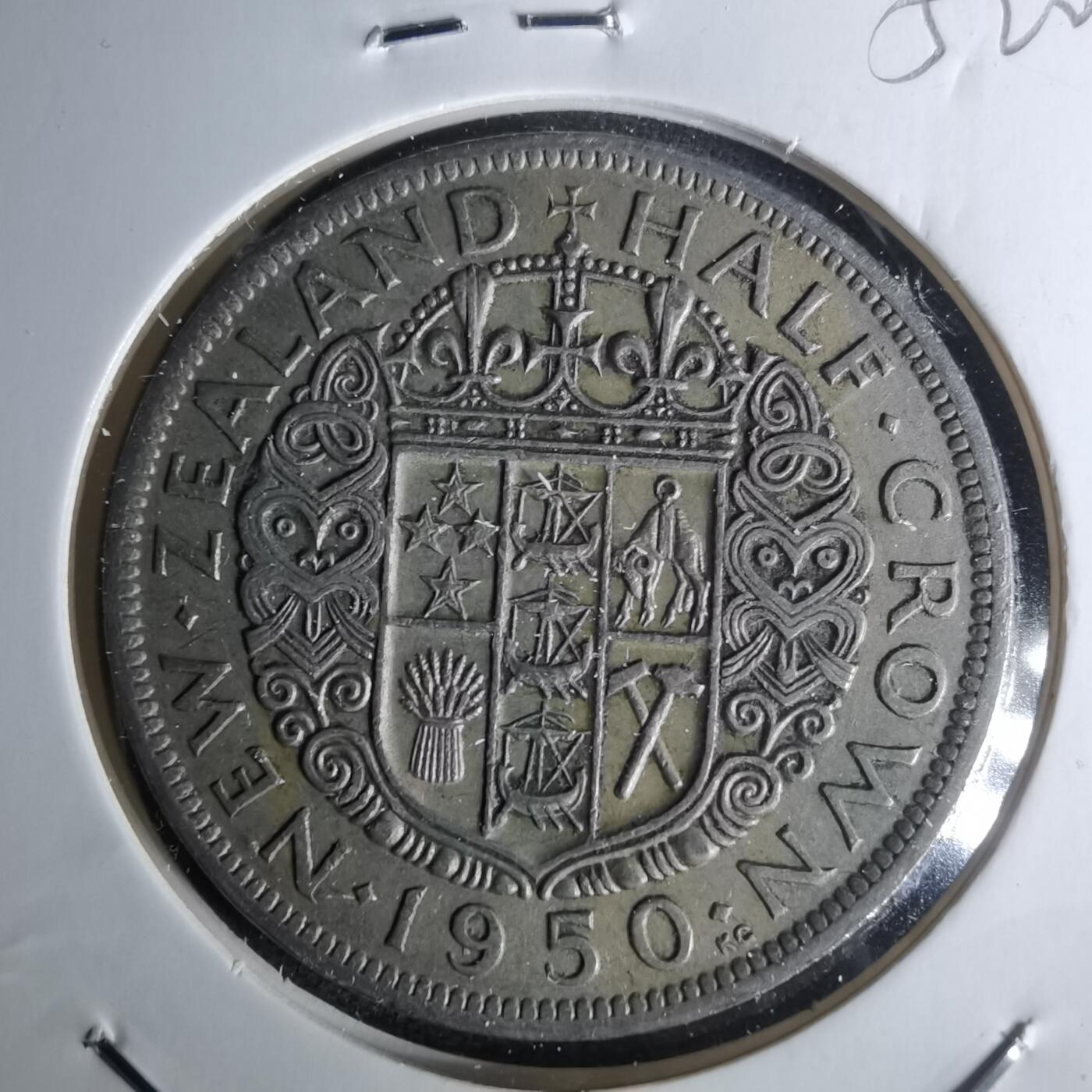 沼泽如烟--第1052场 新西兰1950年半克朗