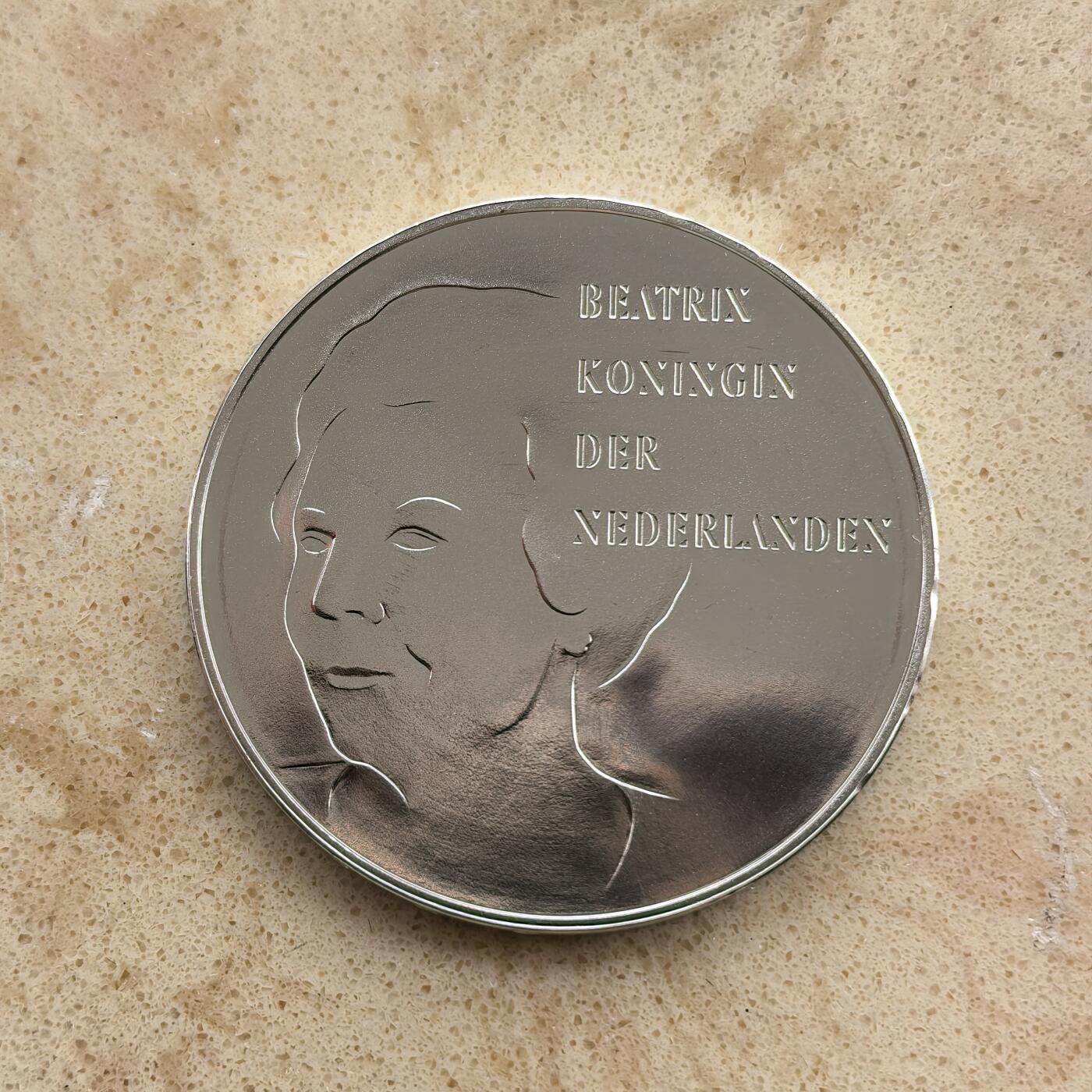 道一币馆币章第一百七十四场 原盒证 荷兰1995年欧洲自由和平50周年50盾精制银币 