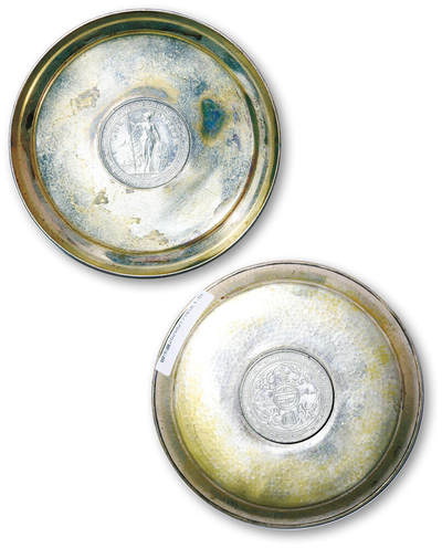 德泉缘2026年三亚春季拍卖会 - 民国镶嵌银币烟缸一件 GBCA AU58 6310003450重 81.6g