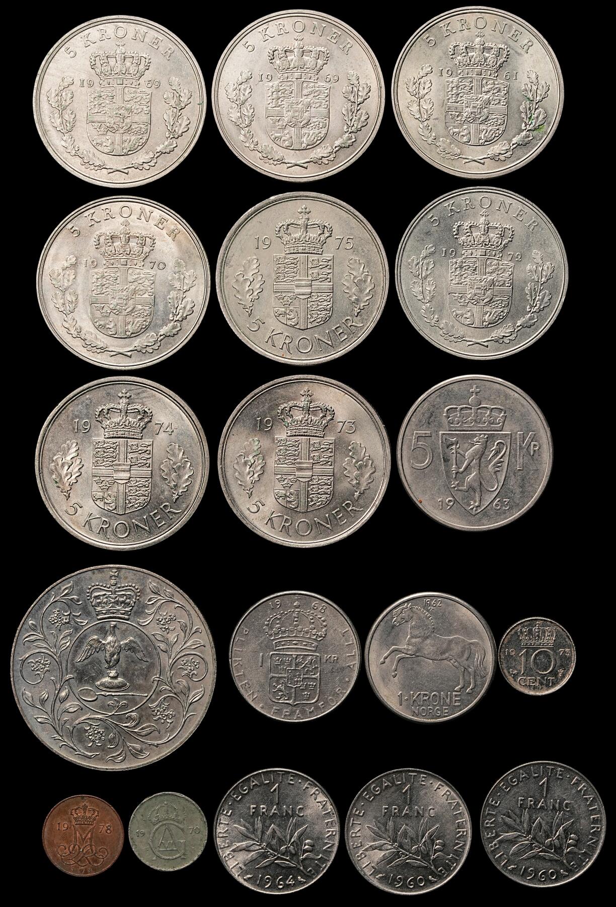 修遠堂世界钱币第111期 现代世界钱币一组