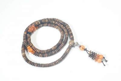 上海都达杂项专场102【全场包邮】  天然绿檀木多圈片珠手串63-317