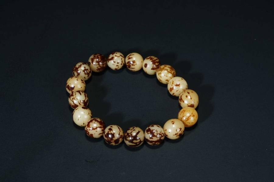 上海都达杂项专场八十一【全场包邮】  天然虎斑菩提手串65-121