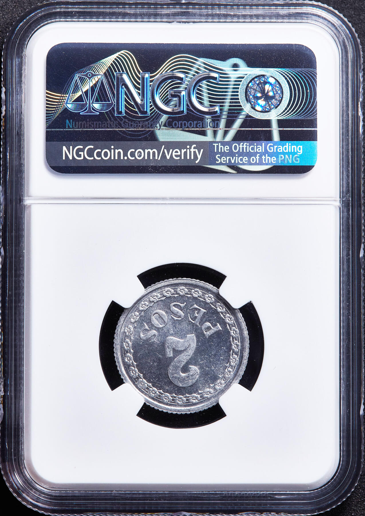 【俄甄集藏】满园春色-2026年(051)04-22星期三 晚 19:30 全场包邮 巴拉圭1938年2比索铝币，NGC MS64+，稀少独年版，转光品相