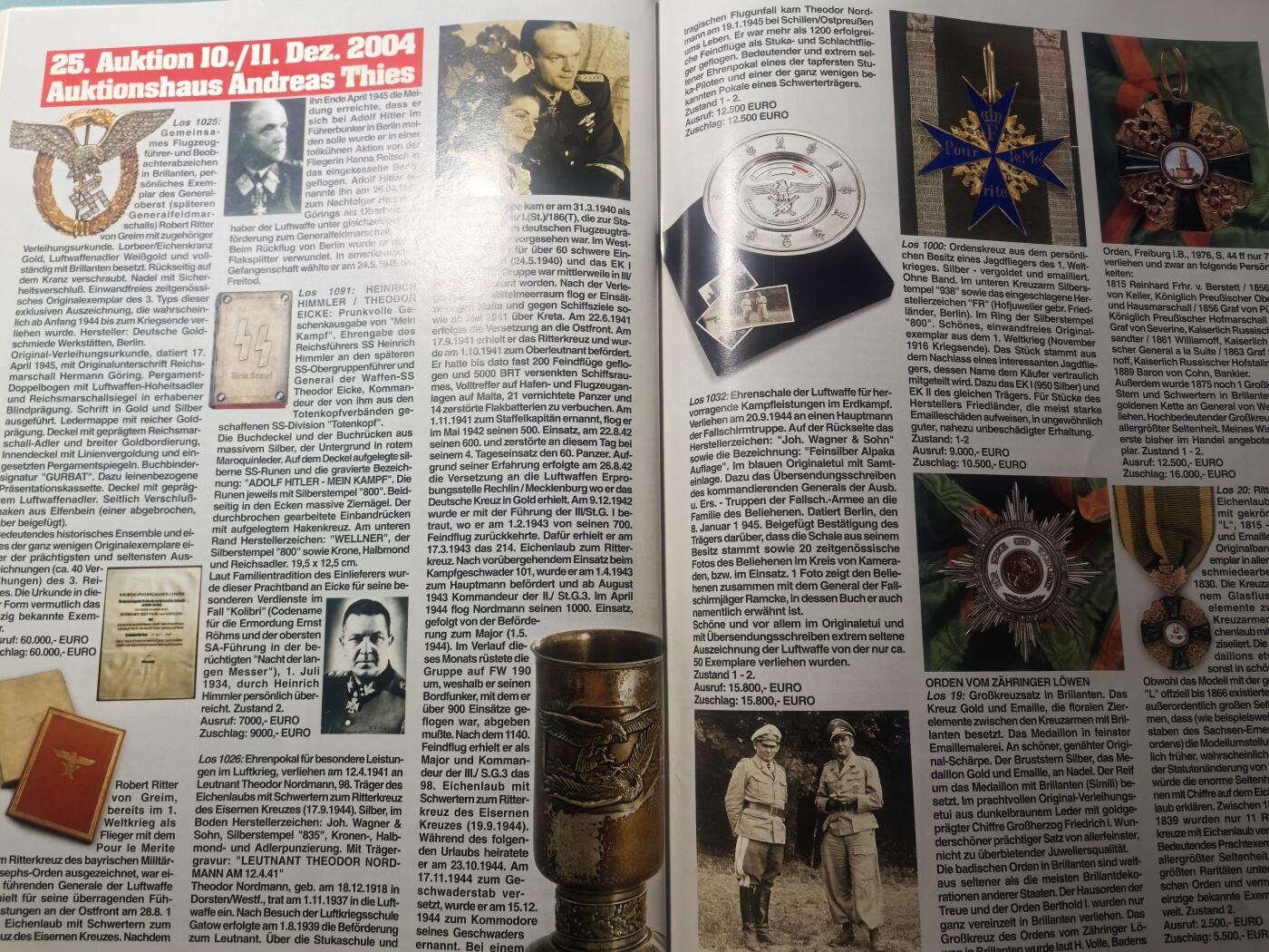 盛世勋华——号角文化勋章邮票专场拍卖第314期 德国出版 Militaria-Magazin杂志 2005年2/3月刊总第116期 58页