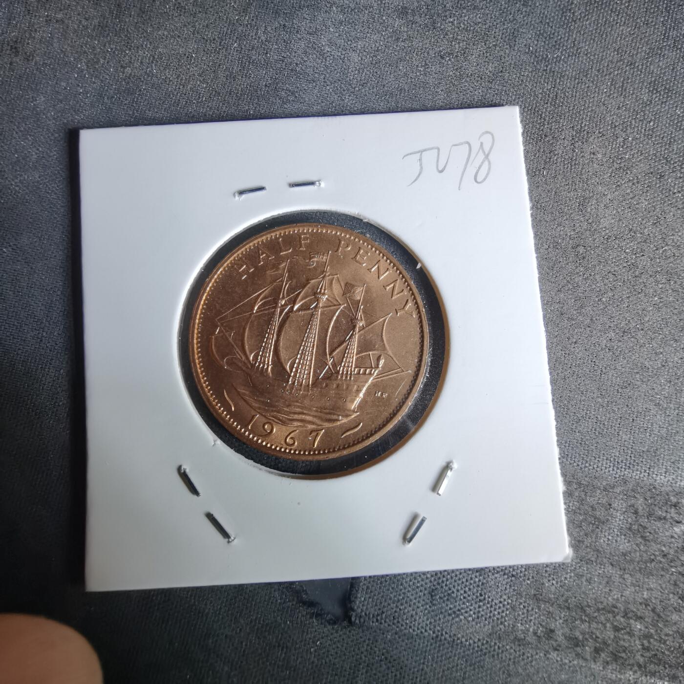 沼泽如烟--第1052场 英国1967年半便士