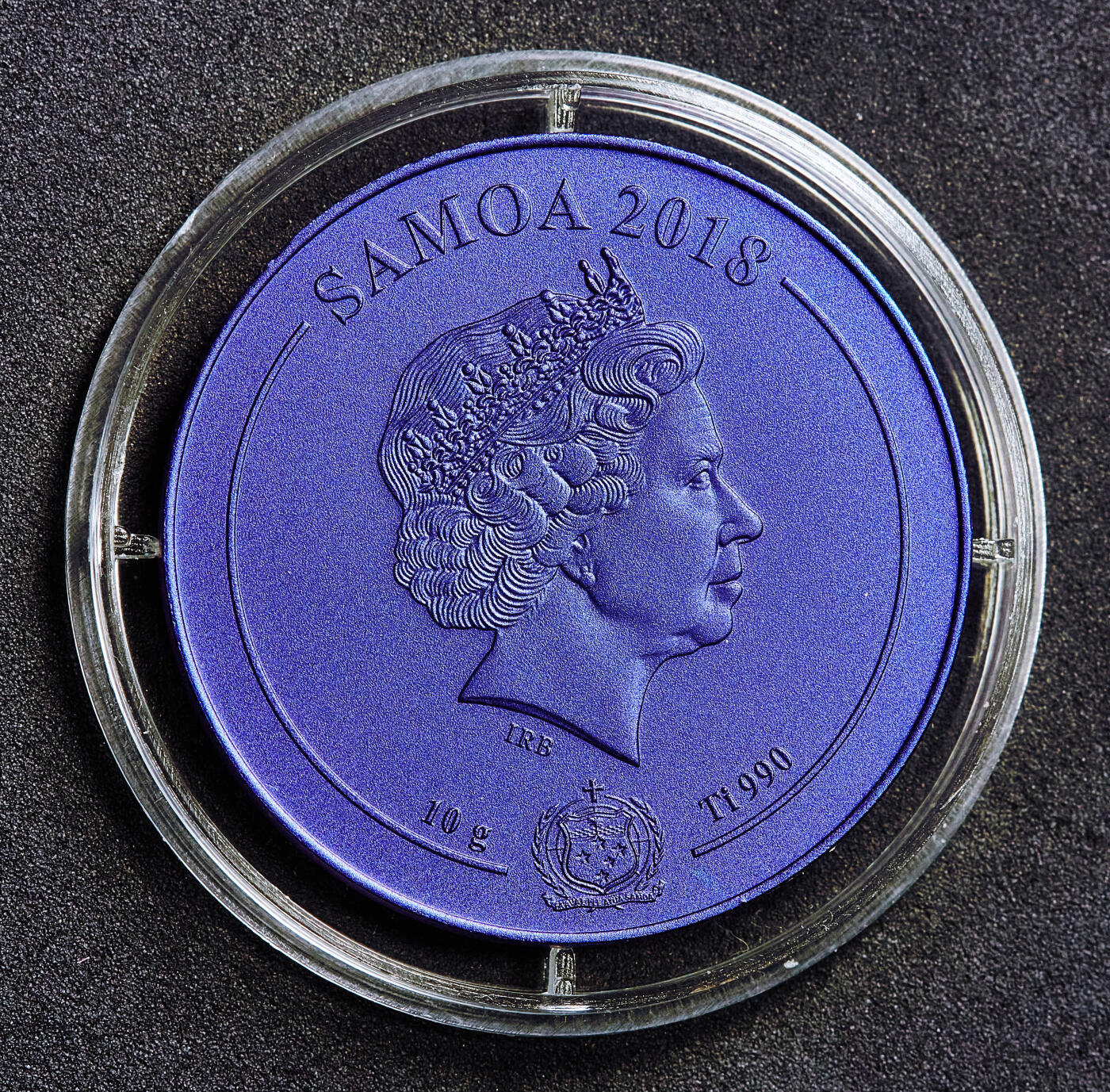 【俄甄集藏】满园春色-2026年(051)04-22星期三 晚 19:30 全场包邮 萨摩亚2018年纪念巨花魔芋栽培1塔拉纯钛纪念币，重10克，含钛量990，发行量5000枚，少见品种