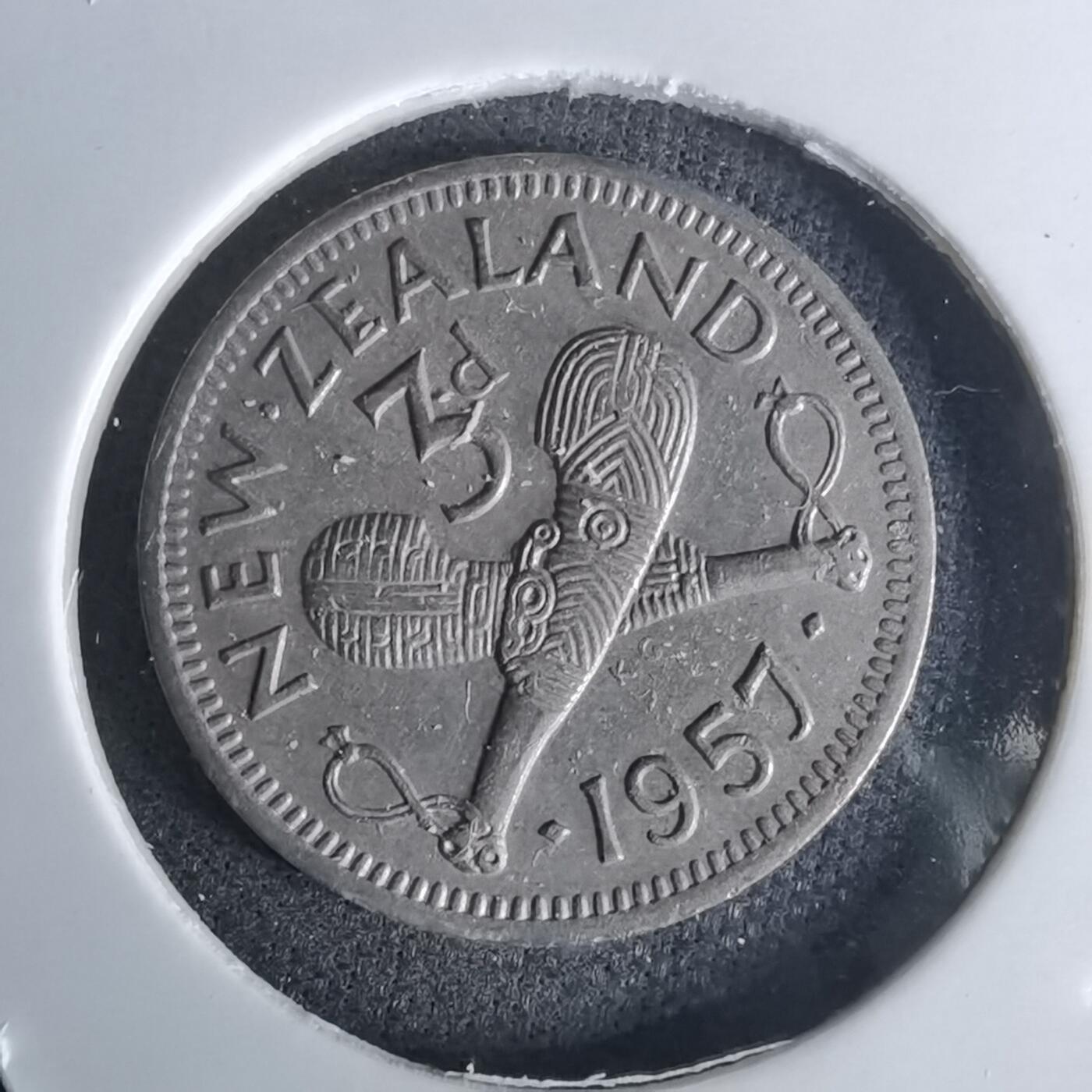 沼泽如烟--第1052场 新西兰1957年3便士