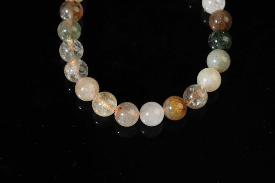 上海都达杂项专场八十一【全场包邮】  彩兔毛水晶手串65-171