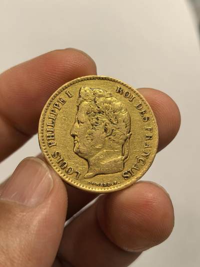 博洋堂世界钱币拍卖第168期（全场包邮） - 法国1838年路易菲利普一世40法郎金币，12.8克含金90%，为当时最大面值，七月王朝金融权贵之巅，见证银行家王国兴衰，原汁原味自然包浆，品相难得！